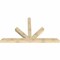 Ekena Millwork Saratoga Rough Sawn Timber Gable Bracket, Douglas Fir, 108"W x 63"H x 6"D x 6"F, 14/12 Pitch GBW108X63X0606SAR00RDF - alternate 5